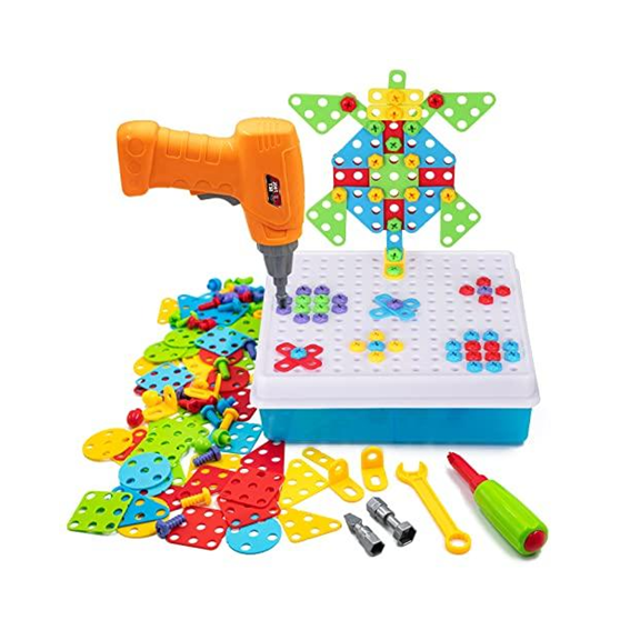 MALETA DE CONSTRUCCIÓN CREATIVA CON TALADRO - 237 PCS - Imagen 2
