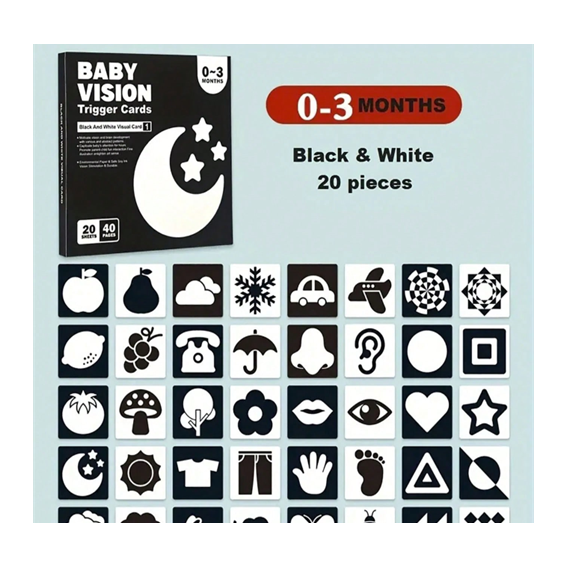 TARJETAS DE ESTIMULACIÓN VISUAL  0 A 3 MESES