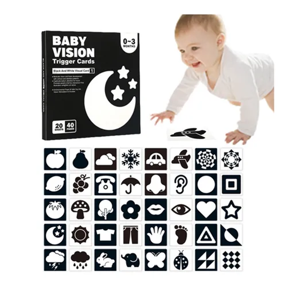 TARJETAS DE ESTIMULACIÓN VISUAL 0 A 3 MESES - Imagen 2