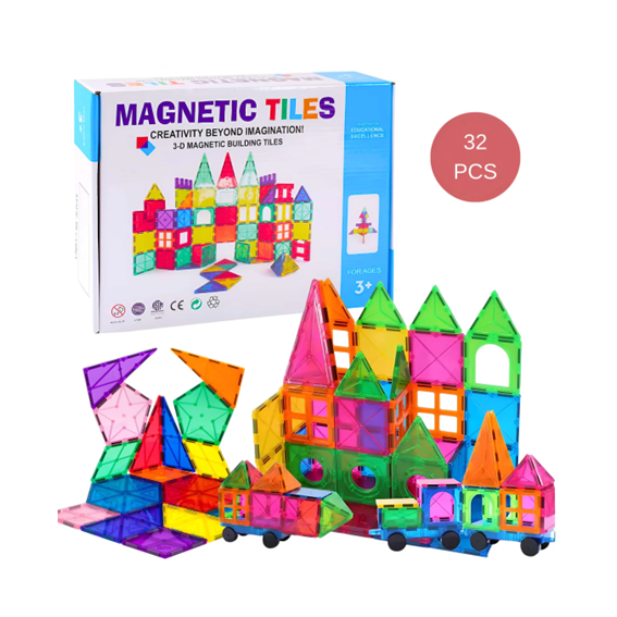 BLOQUES MAGNÉTICOS SET DE 32 PCS