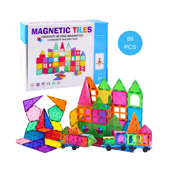 BLOQUES MAGNÉTICOS SET DE 88 PCS